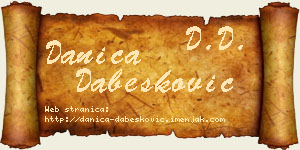 Danica Dabesković vizit kartica